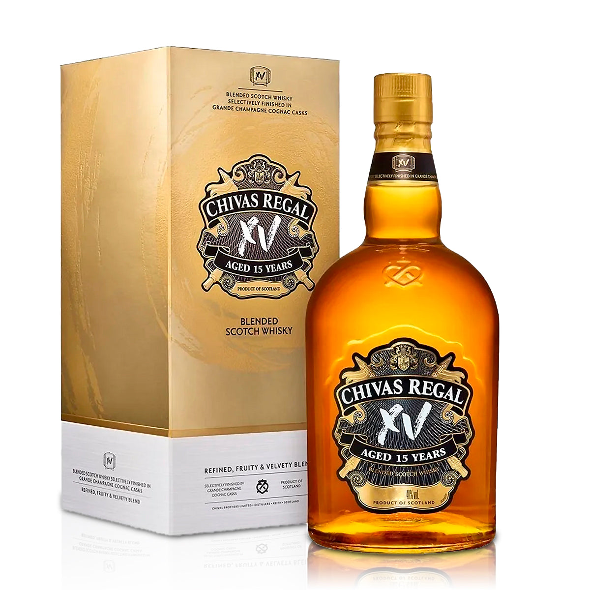Chivas Regal XV Gold Clear Con Estuche . Whisky . 750ml