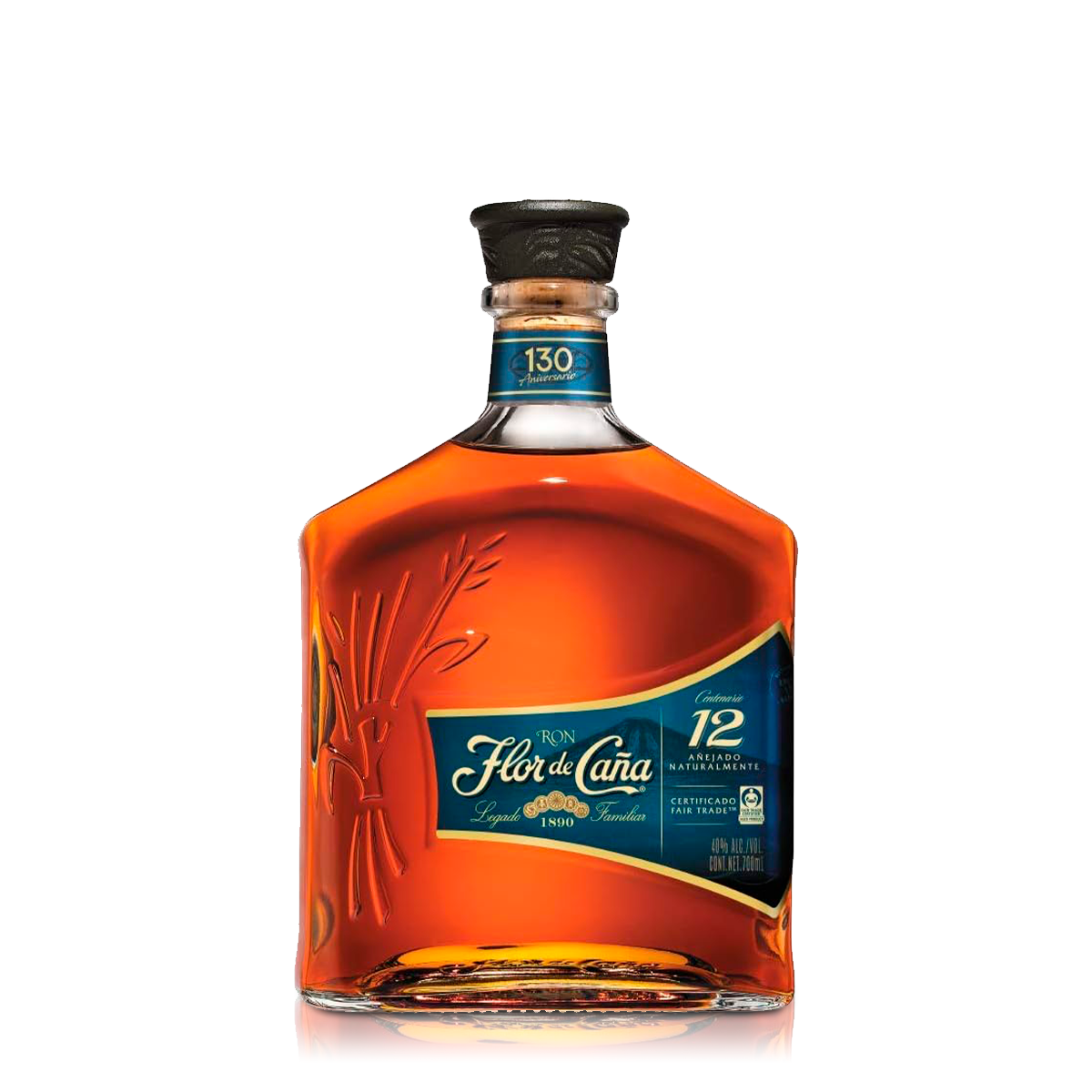 Flor de Caña Centenario 12 años . Ron . 750 ML
