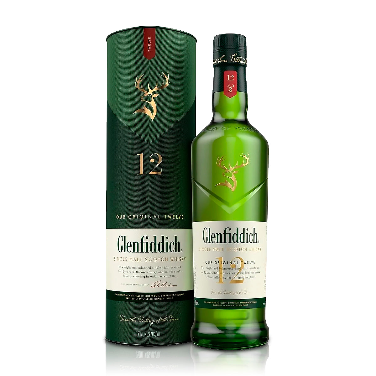 Glenfiddich Malt 12 . Whisky . 750ml